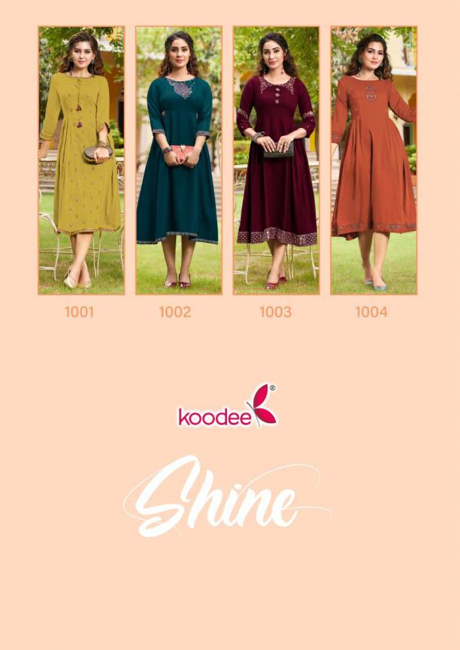 Shine By Koodee Designer Kurtis Catalog